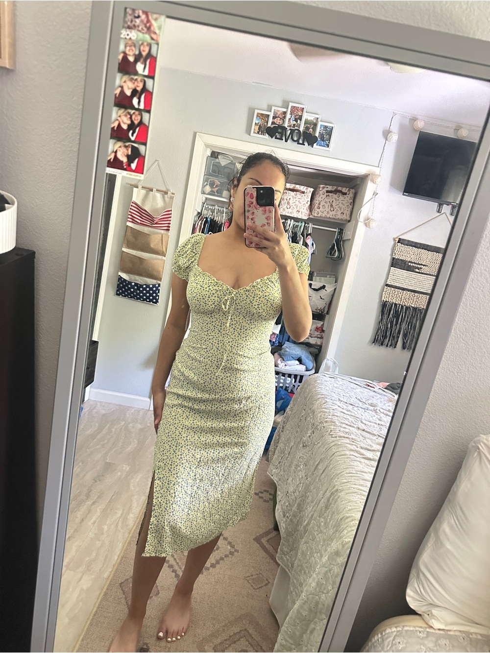 Floral  Midi Dress
